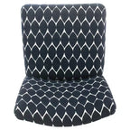 Sgabello da bancone senza braccioli imbottito marrone/multicolore, 1 posto