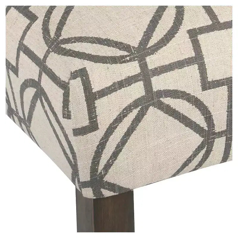 Sgabello da bancone senza braccioli imbottito marrone/multicolore, 1 posto