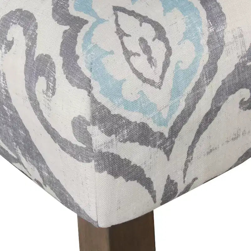 Sgabello da bancone senza braccioli imbottito marrone/multicolore, 1 posto