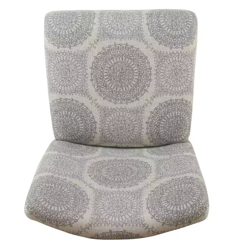 Sgabello da bancone senza braccioli imbottito marrone/multicolore, 1 posto