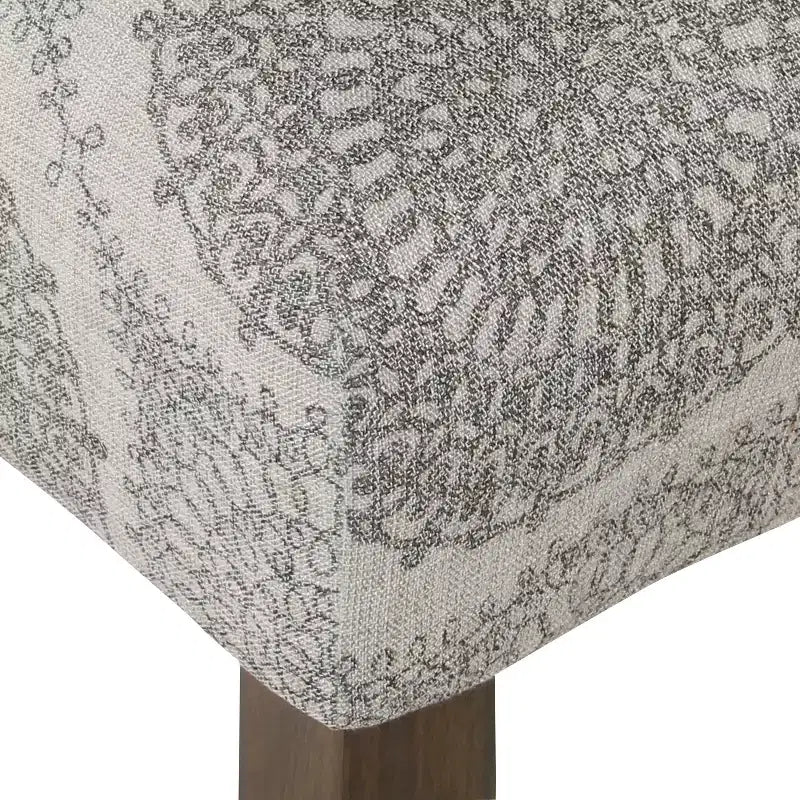Sgabello da bancone senza braccioli imbottito marrone/multicolore, 1 posto