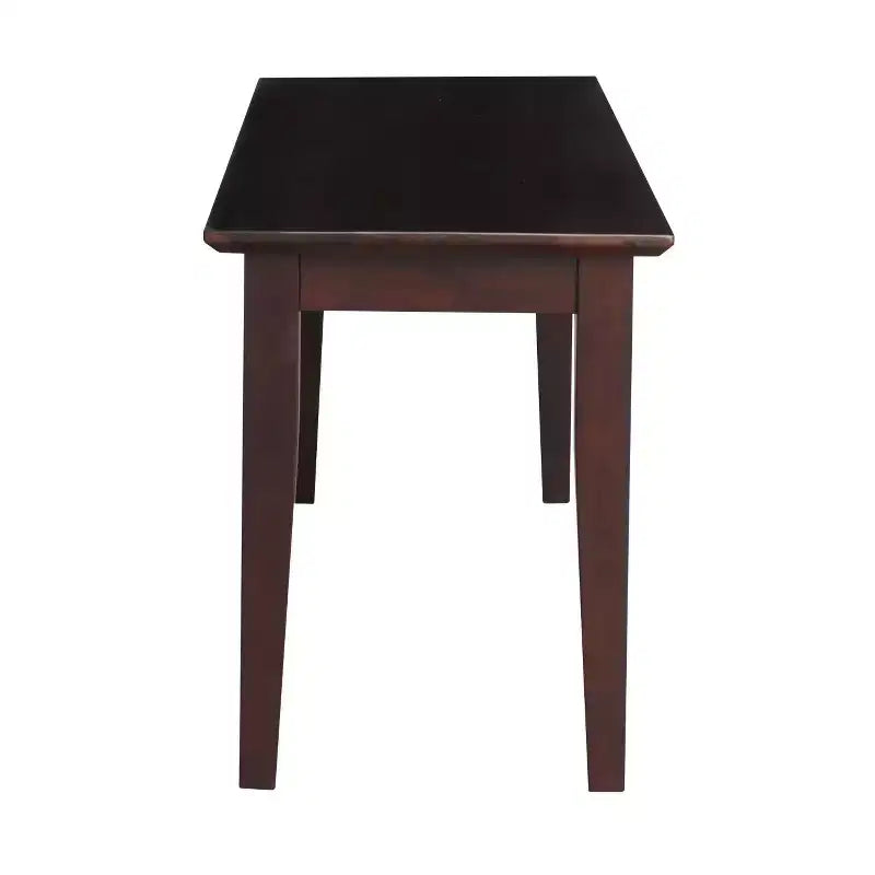 Panca in legno rettangolare nera / moka scuro / bianca / grigia / non rifinita, 2 posti