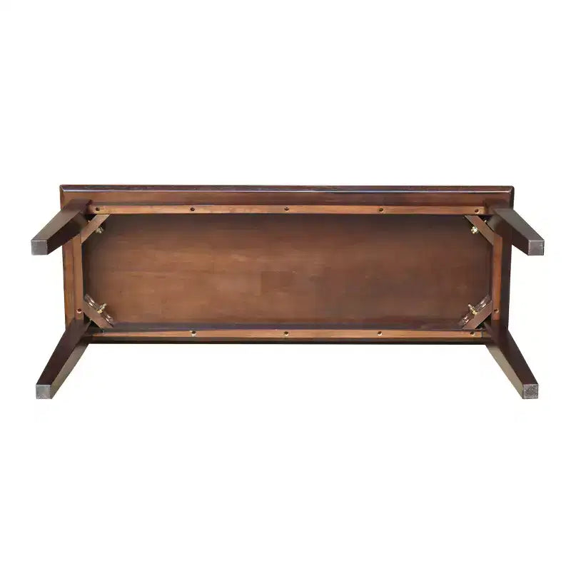 Panca in legno rettangolare nera / moka scuro / bianca / grigia / non rifinita, 2 posti