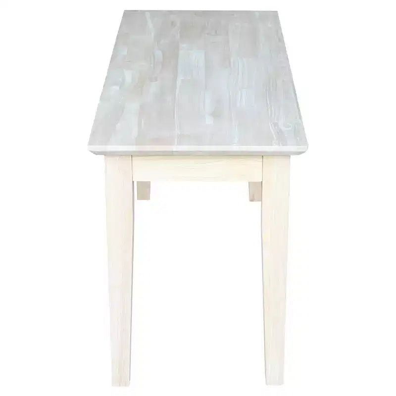 Panca in legno rettangolare nera / moka scuro / bianca / grigia / non rifinita, 2 posti