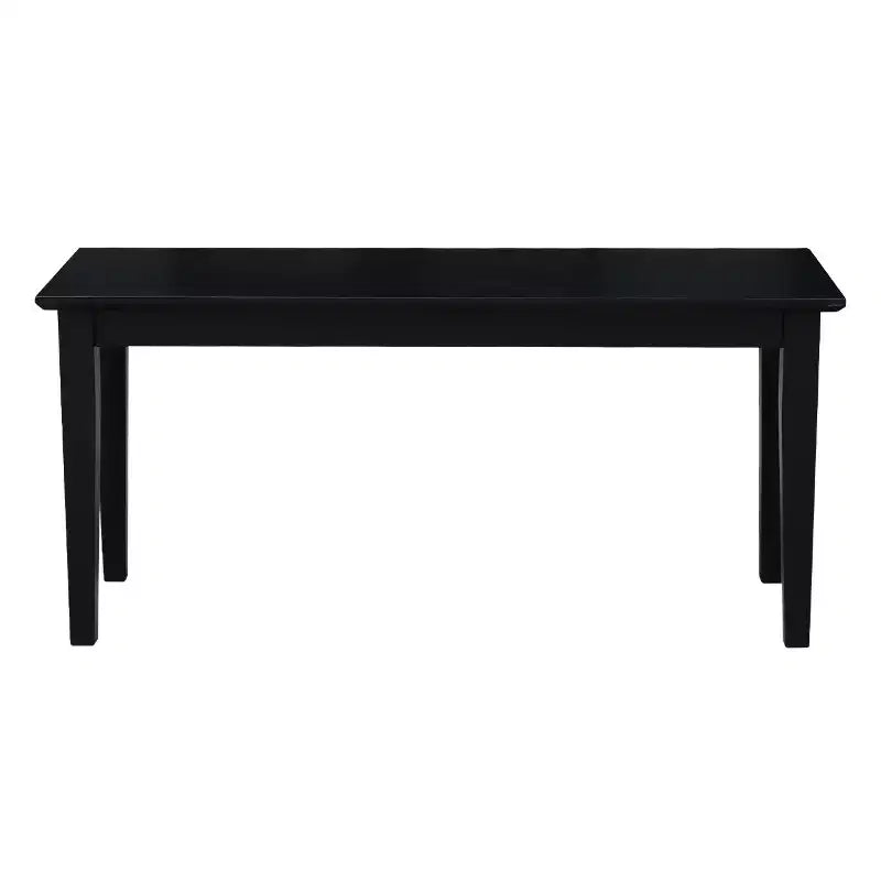 Panca in legno rettangolare nera / moka scuro / bianca / grigia / non rifinita, 2 posti