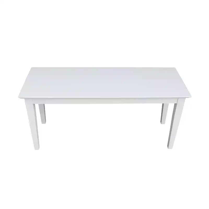 Panca in legno rettangolare nera / moka scuro / bianca / grigia / non rifinita, 2 posti