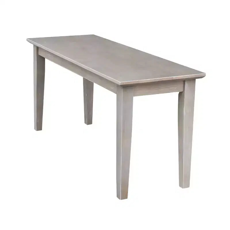 Panca in legno rettangolare nera / moka scuro / bianca / grigia / non rifinita, 2 posti