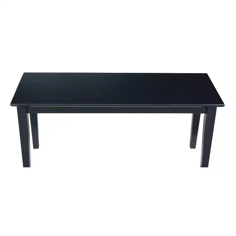 Panca in legno rettangolare nera / moka scuro / bianca / grigia / non rifinita, 2 posti
