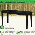 Panca in legno rettangolare nera / moka scuro / bianca / grigia / non rifinita, 2 posti