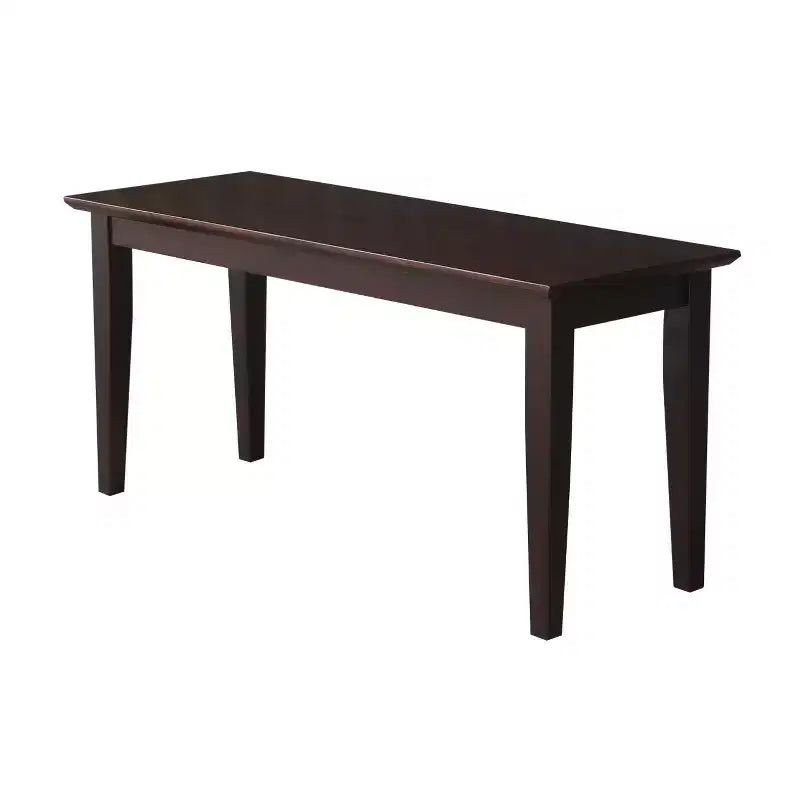 Panca in legno rettangolare nera / moka scuro / bianca / grigia / non rifinita, 2 posti