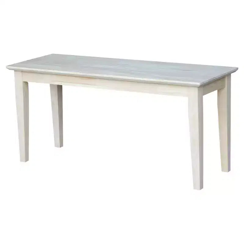 Panca in legno rettangolare nera / moka scuro / bianca / grigia / non rifinita, 2 posti