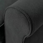 Divanetto / divano a 2 posti imbottito beige chiaro / antracite / grigio