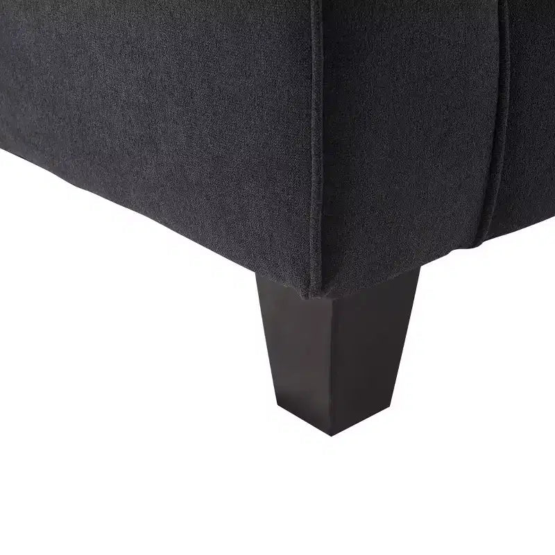 Divanetto / divano a 2 posti imbottito beige chiaro / antracite / grigio