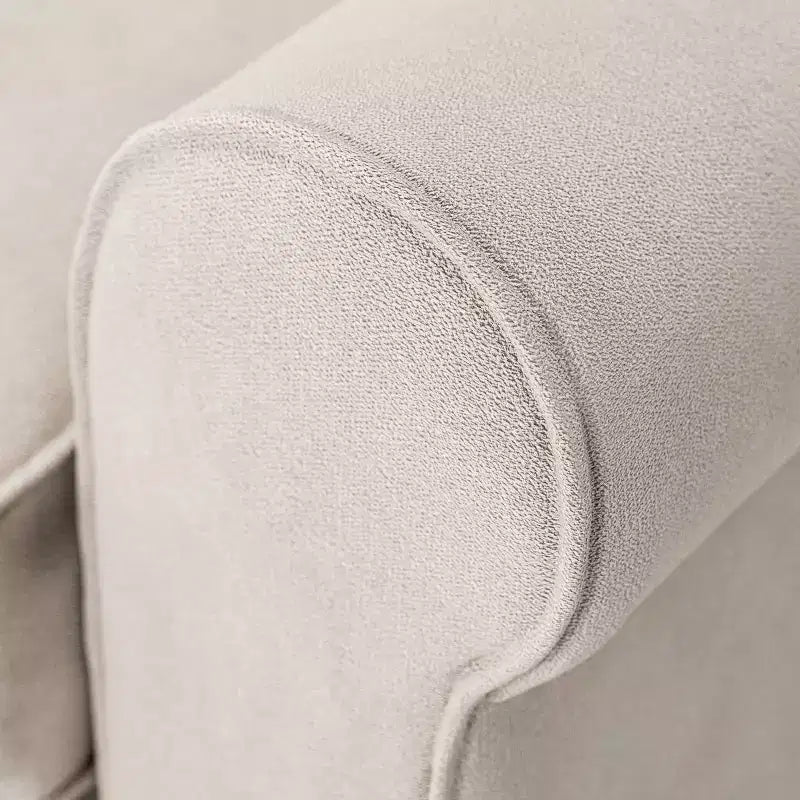 Divanetto / divano a 2 posti imbottito beige chiaro / antracite / grigio