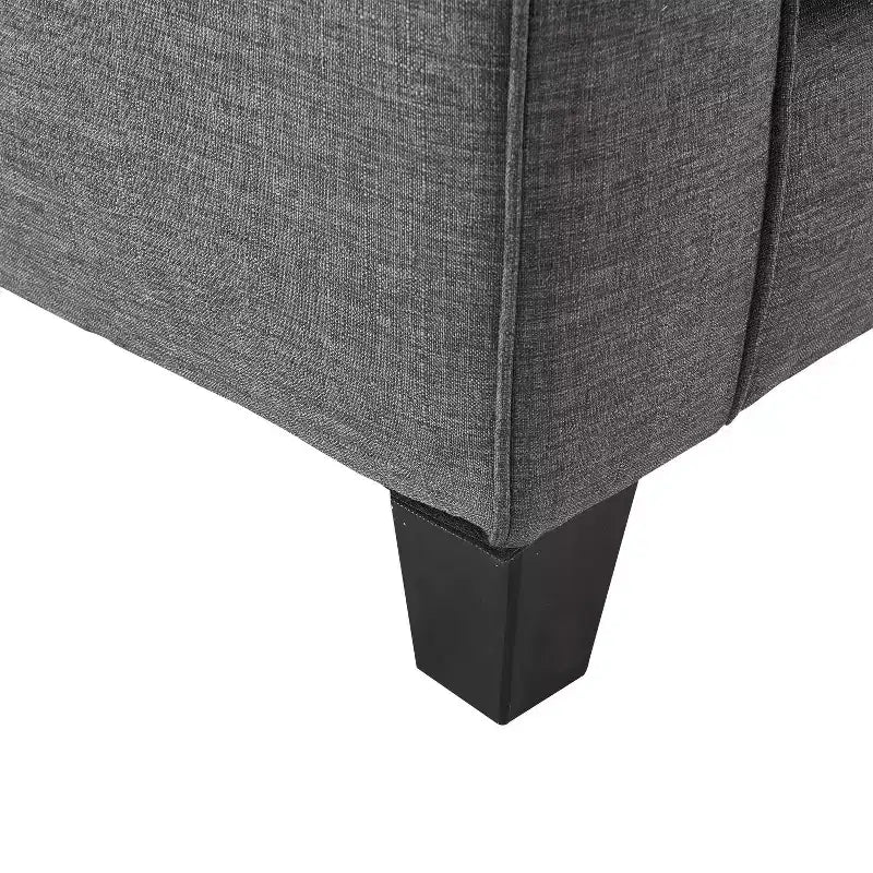Divanetto / divano a 2 posti imbottito beige chiaro / antracite / grigio