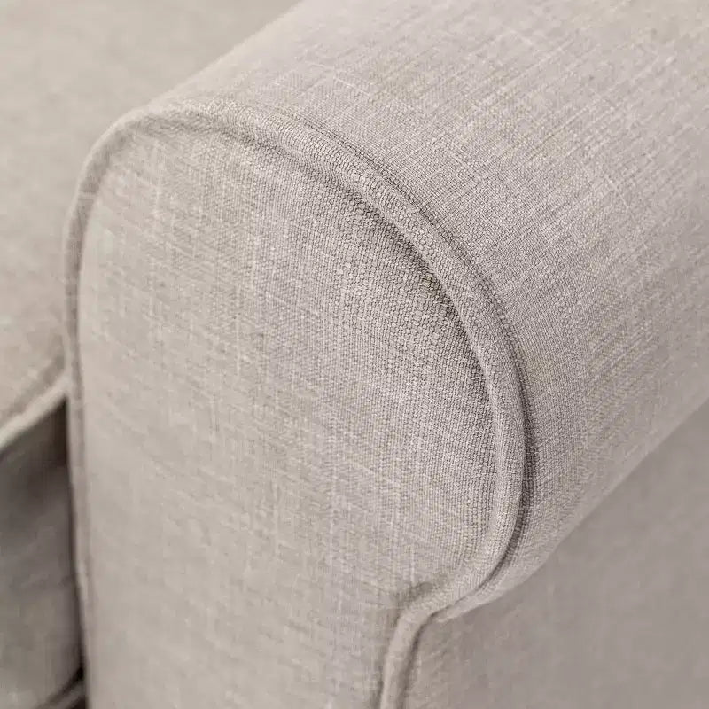 Divanetto / divano a 2 posti imbottito beige chiaro / antracite / grigio