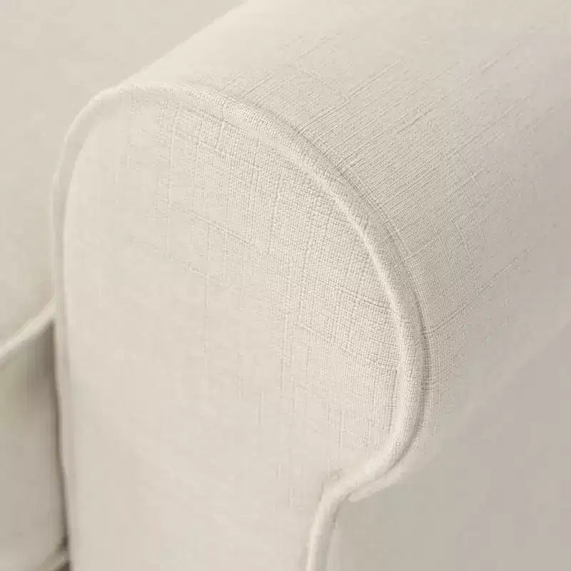 Divanetto / divano a 2 posti imbottito beige chiaro / antracite / grigio