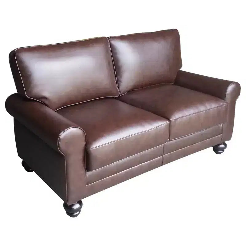 Divanetto / divano a 2 posti imbottito beige chiaro / antracite / grigio