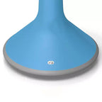 Sgabello oscillante azzurro, altezza fissa, seduta singola