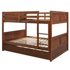 Letto a Castello con Letto Matrimoniale e Rotelle Singole, Espresso/Grigio/Noce/Bianco, Posti Letto 3