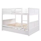 Letto a Castello con Letto Matrimoniale e Rotelle Singole, Espresso/Grigio/Noce/Bianco, Posti Letto 3
