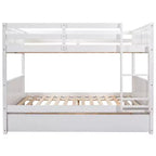 Letto a Castello con Letto Matrimoniale e Rotelle Singole, Espresso/Grigio/Noce/Bianco, Posti Letto 3