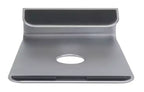 Rialzo per laptop inclinato in alluminio color argento, Utente singolo